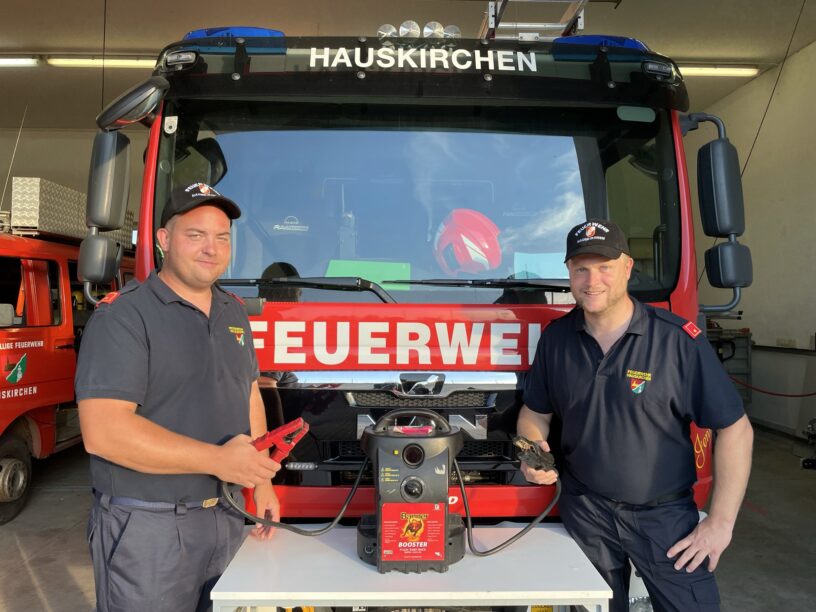 Neues Starthilfegerät der Banner GmbH – Feuerwehr Hauskirchen
